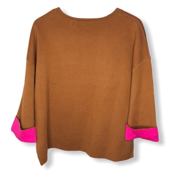 Broadway 38 Color Block Oversized Sweater - Picture 3 of 7